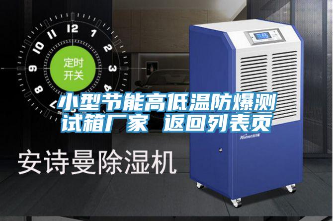 小型節能高低溫防爆測試箱廠(chǎng)家 返回列表頁(yè)