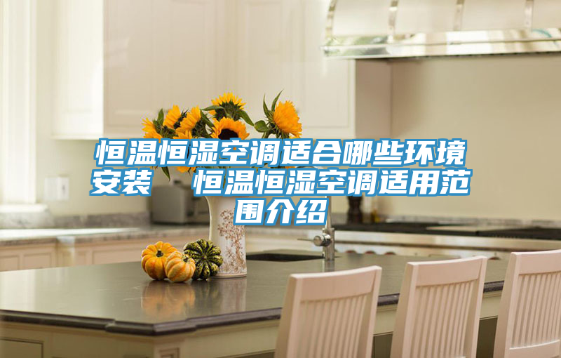 恒溫恒濕空調適合哪些環(huán)境安裝  恒溫恒濕空調適用范圍介紹
