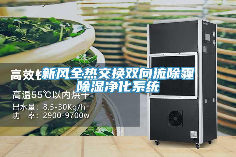 新風(fēng)全熱交換雙向流除霾除濕凈化系統