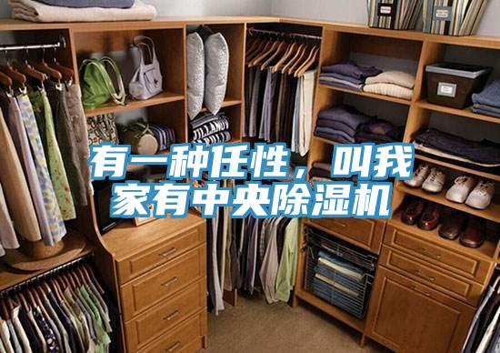 有一種任性，叫我家有中央除濕機