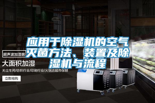 應用于除濕機的空氣滅菌方法、裝置及除濕機與流程