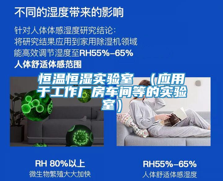 恒溫恒濕實(shí)驗室 （應用于工作廠(chǎng)房車(chē)間等的實(shí)驗室）
