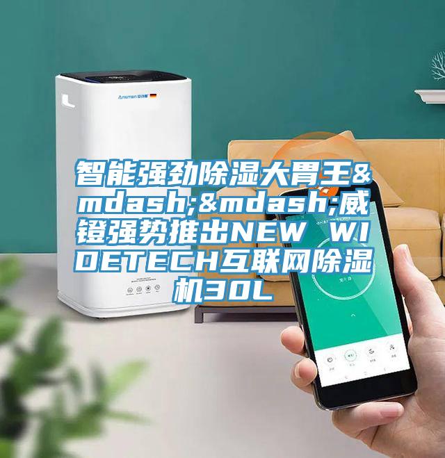 智能強勁除濕大胃王——威鐙強勢推出NEW WIDETECH互聯(lián)網(wǎng)除濕機30L
