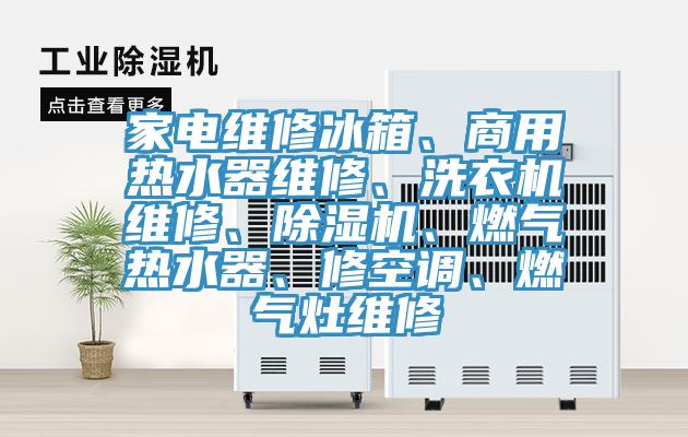 家電維修冰箱、商用熱水器維修、洗衣機維修、除濕機、燃氣熱水器、修空調、燃氣灶維修