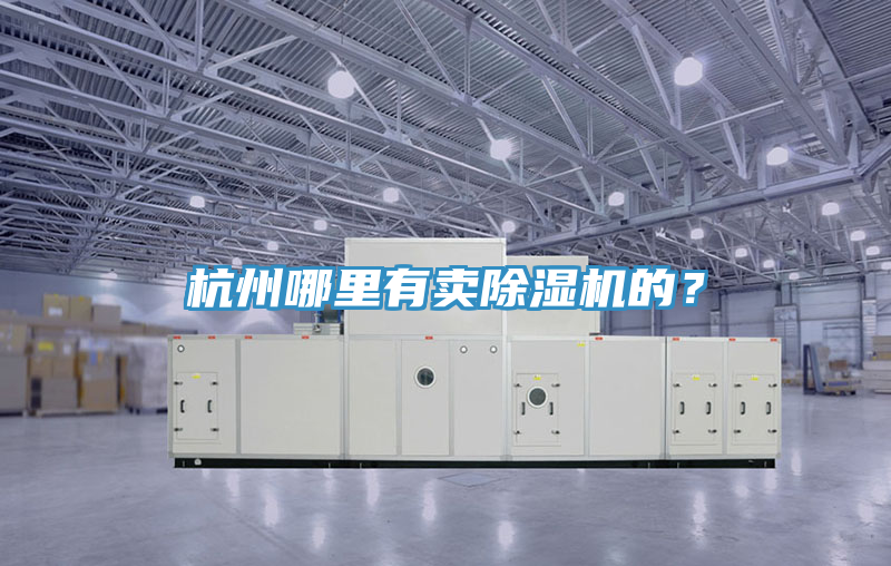 杭州哪里有賣(mài)除濕機的？