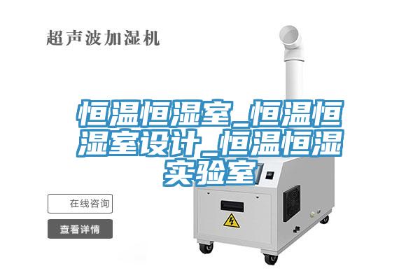 恒溫恒濕室_恒溫恒濕室設計_恒溫恒濕實(shí)驗室