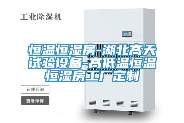 恒溫恒濕房-湖北高天試驗設備-高低溫恒溫恒濕房工廠(chǎng)定制