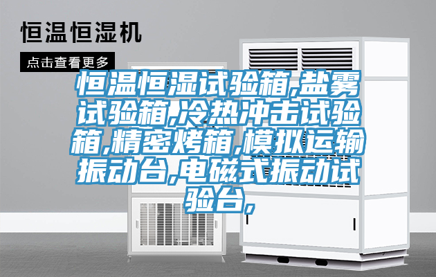 恒溫恒濕試驗箱,鹽霧試驗箱,冷熱沖擊試驗箱,精密烤箱,模擬運輸振動(dòng)臺,電磁式振動(dòng)試驗臺,
