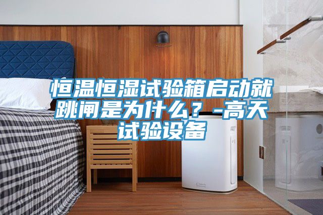 恒溫恒濕試驗箱啟動(dòng)就跳閘是為什么？-高天試驗設備