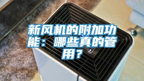 新風(fēng)機的附加功能：哪些真的管用？