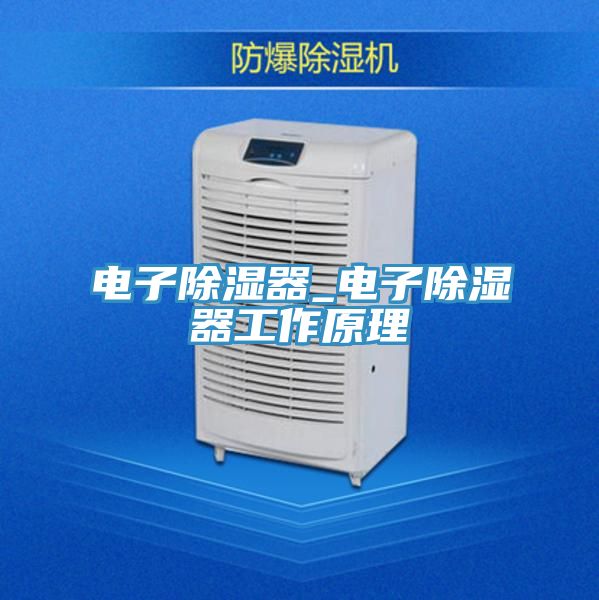 電子除濕器_電子除濕器工作原理