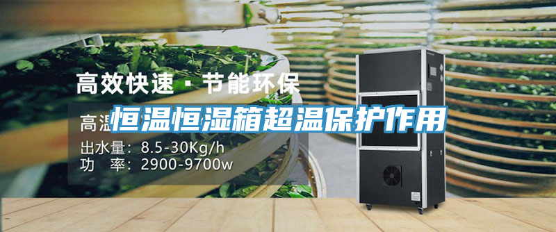恒溫恒濕箱超溫保護作用