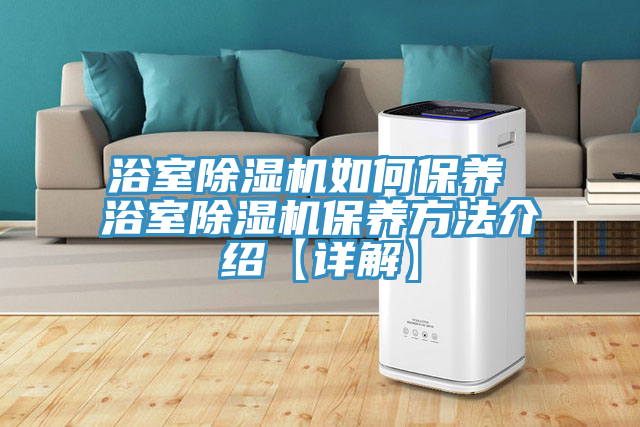 浴室除濕機如何保養 浴室除濕機保養方法介紹【詳解】