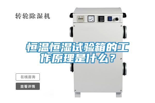 恒溫恒濕試驗箱的工作原理是什么？