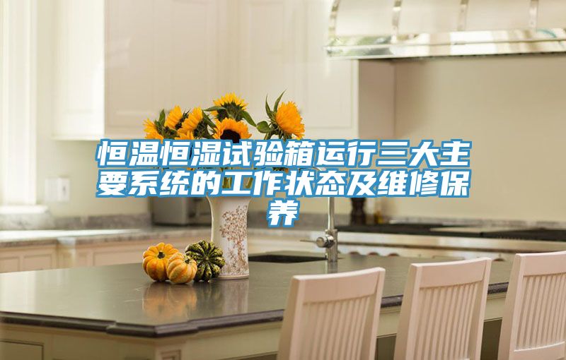 恒溫恒濕試驗箱運行三大主要系統的工作狀態(tài)及維修保養