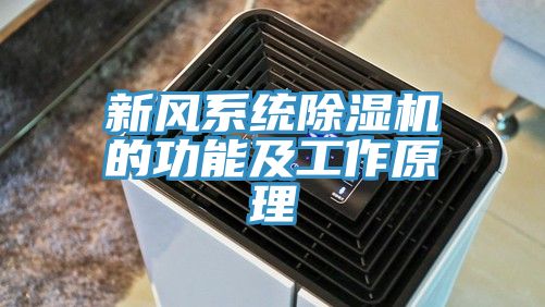 新風(fēng)系統除濕機的功能及工作原理
