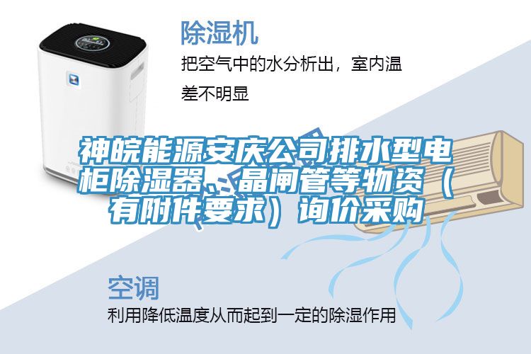 神皖能源安慶公司排水型電柜除濕器、晶閘管等物資（有附件要求）詢(xún)價(jià)采購