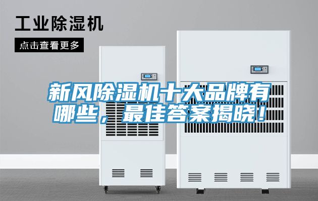 新風(fēng)除濕機十大品牌有哪些，最佳答案揭曉！