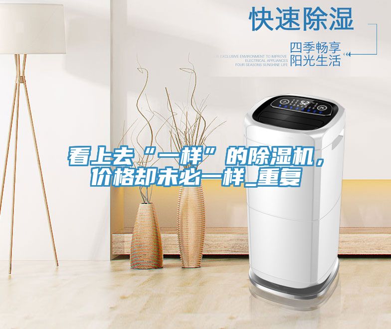 看上去“一樣”的除濕機，價(jià)格卻未必一樣_重復