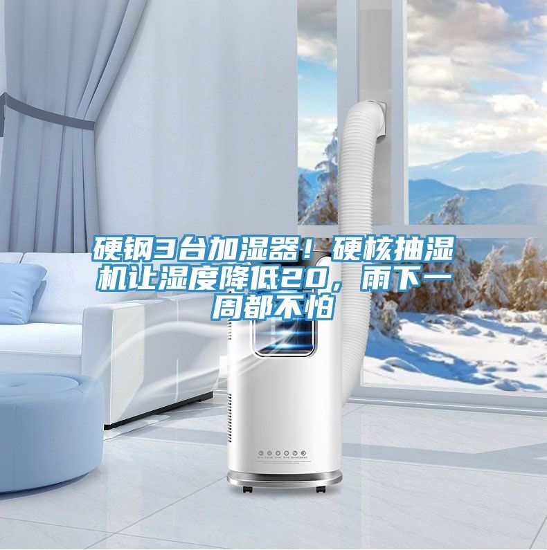 硬鋼3臺加濕器！硬核抽濕機讓濕度降低20，雨下一周都不怕