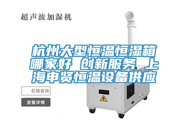 杭州大型恒溫恒濕箱哪家好 創(chuàng  )新服務(wù) 上海申賢恒溫設備供應