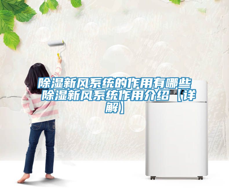 除濕新風(fēng)系統的作用有哪些 除濕新風(fēng)系統作用介紹【詳解】