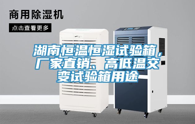 湖南恒溫恒濕試驗箱，廠(chǎng)家直銷(xiāo)、高低溫交變試驗箱用途