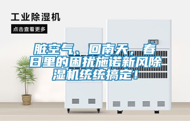 臟空氣、回南天，春日里的困擾施諾新風(fēng)除濕機統統搞定！