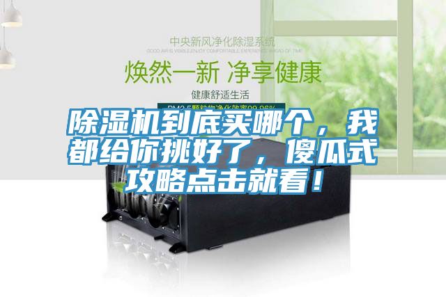 除濕機到底買(mǎi)哪個(gè)，我都給你挑好了，傻瓜式攻略點(diǎn)擊就看！