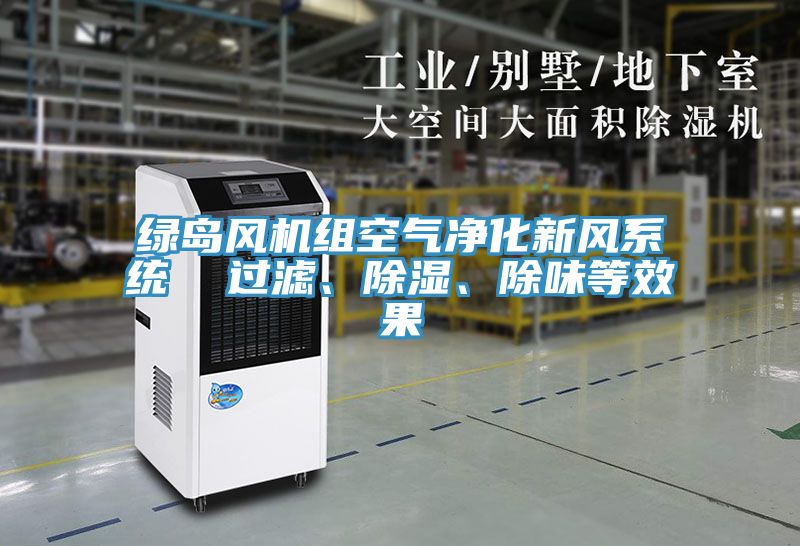 綠島風(fēng)機組空氣凈化新風(fēng)系統  過(guò)濾、除濕、除味等效果