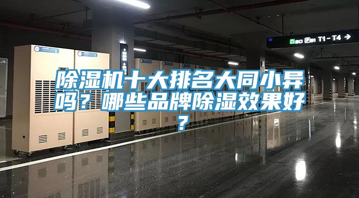 除濕機十大排名大同小異嗎？哪些品牌除濕效果好？