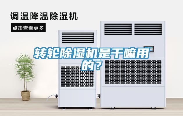 轉輪除濕機是干嘛用的？