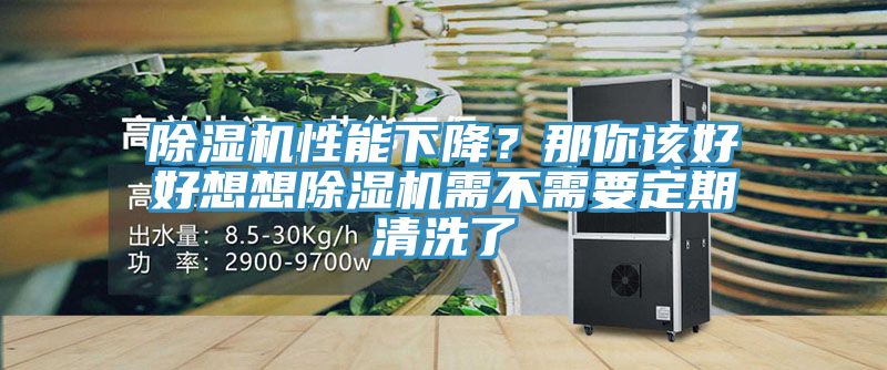 除濕機性能下降？那你該好好想想除濕機需不需要定期清洗了