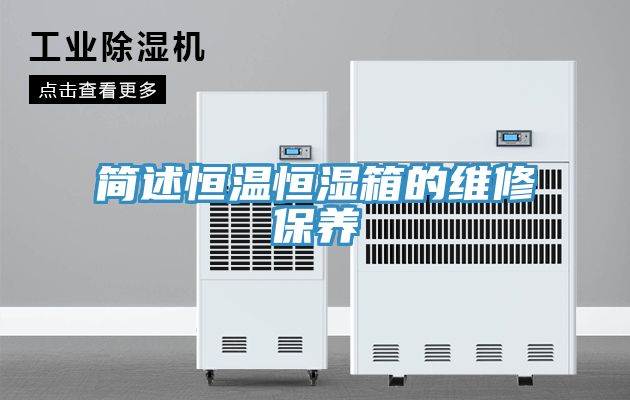 簡(jiǎn)述恒溫恒濕箱的維修保養