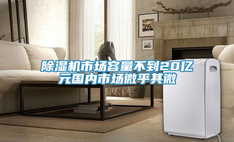 除濕機市場(chǎng)容量不到20億元國內市場(chǎng)微乎其微