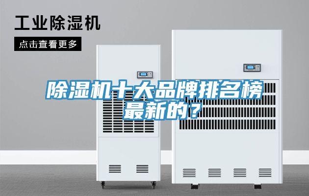 除濕機十大品牌排名榜 最新的？