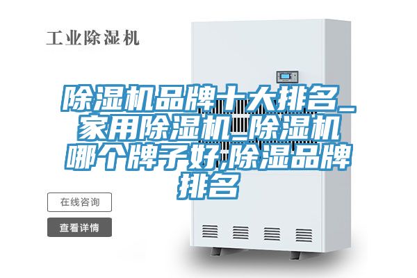 除濕機品牌十大排名_家用除濕機_除濕機哪個(gè)牌子好,除濕品牌排名