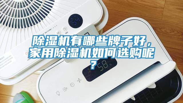除濕機有哪些牌子好，家用除濕機如何選購呢？