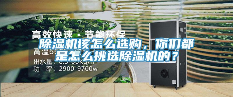 除濕機該怎么選購，你們都是怎么挑選除濕機的？