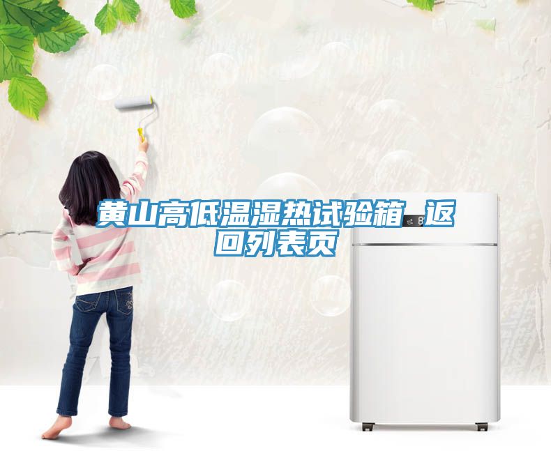 黃山高低溫濕熱試驗箱 返回列表頁(yè)