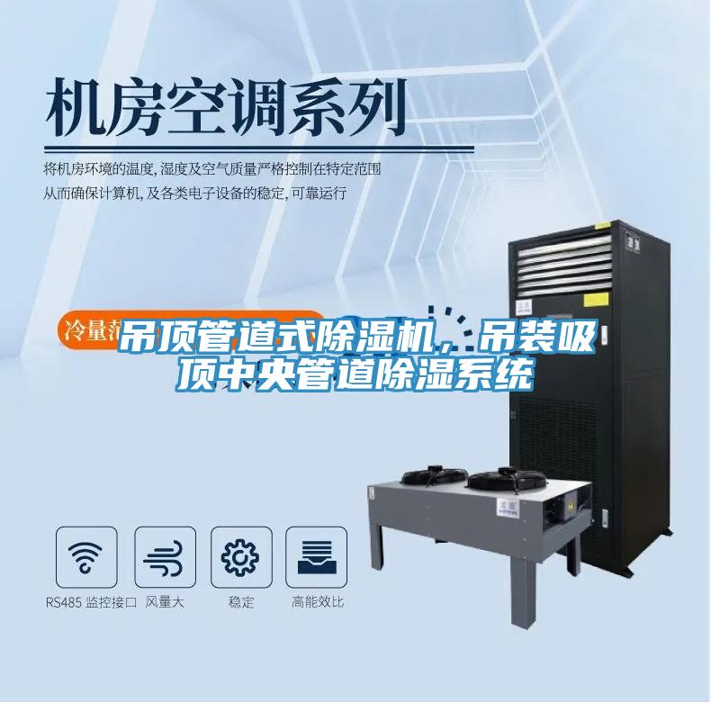 吊頂管道式除濕機，吊裝吸頂中央管道除濕系統