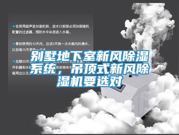 別墅地下室新風(fēng)除濕系統，吊頂式新風(fēng)除濕機要選對