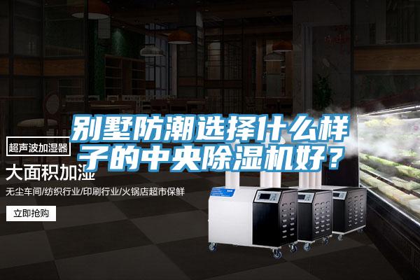 別墅防潮選擇什么樣子的中央除濕機好？